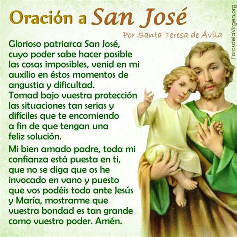 Oración a San José Versos biblicos