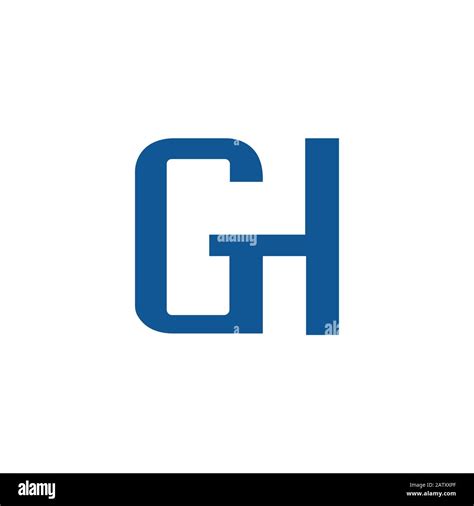 Modèles de vecteur de logo gh ou hg de la lettre initiale Image