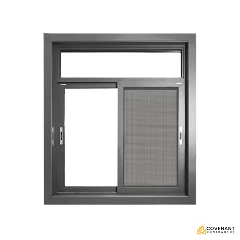 Powder Coated Aluminum Sliding Windows with Double Glazed Tempered