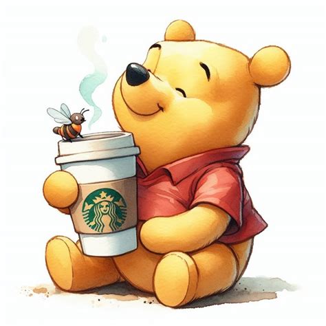 Pooh And Coffee In 2024 Winnie The Pooh Pictures Winnie The Pooh