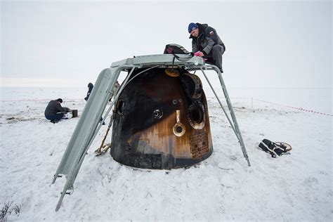 Soyuz Capsule Returns from International Space Station