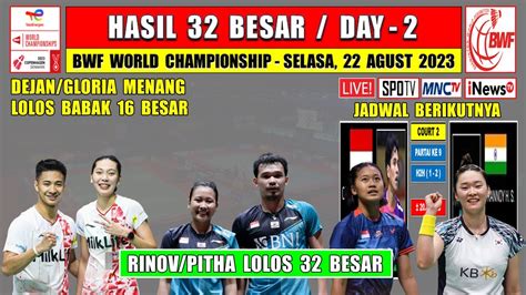 Hasil Bwf World Championship Hari Ini Day R Dejan Gloria