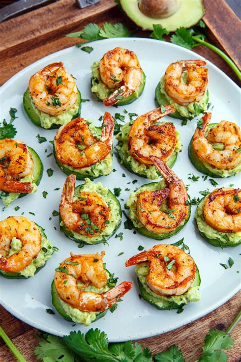 Blackened Shrimp Avocado Cucumber Bites Recipe On Closet Cooking