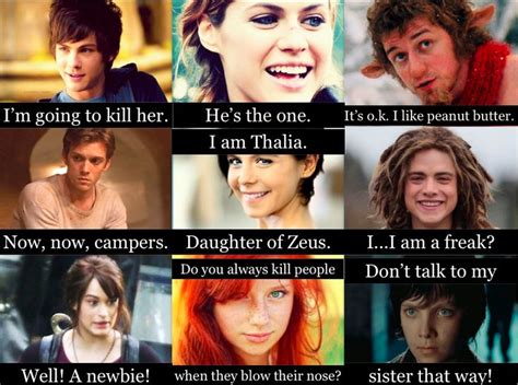 First Words Of Percy Annabeth Grover Luke Thalia Tyson Clarisse