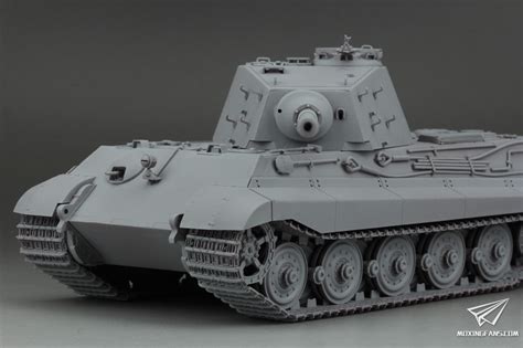 MENG TS 0311 35 德国重型坦克Sd Kfz 182虎王亨舍尔炮塔型素组评测 5 静态模型爱好者 致力于打造最全的