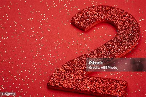 number  red color   red background anniversary stock photo