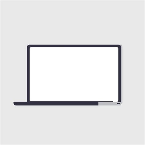 Premium Vector Laptop With Blank Screen Vector