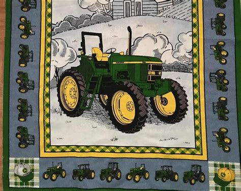 John Deere Tractor Green Etsy