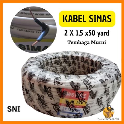 Jual Kabel Listrik Nym X Mm Simas Roll Y Sni Tembaga Murni