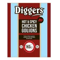 Diggers Hot Spicy Chicken Goujons Kg Brittains Direct