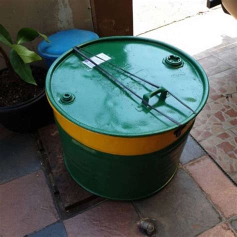 Promo Drum Besi Tempat Sampah Tong Bakar Sampah Liter Tutup