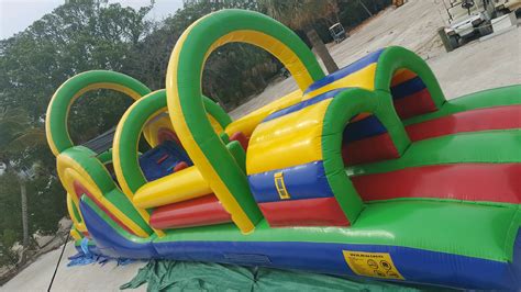 Obstacle Course-Inflatable-Moonwalk-Water slide-Bounce House