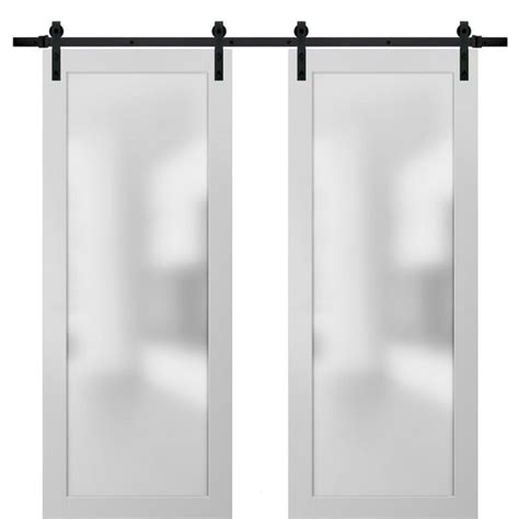 Sliding Double Barn Glass Doors 72 X 80