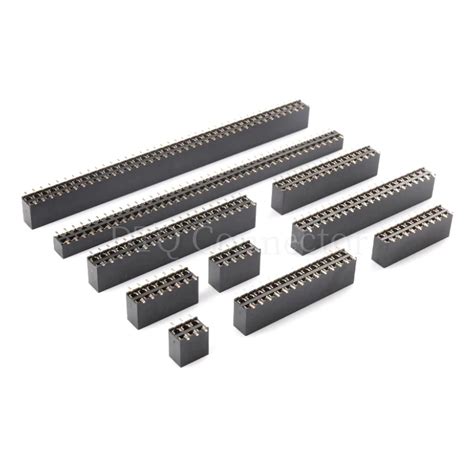 10pcs Smt 2 54mm Double Row Female Breakaway Pcb Board Pin Header