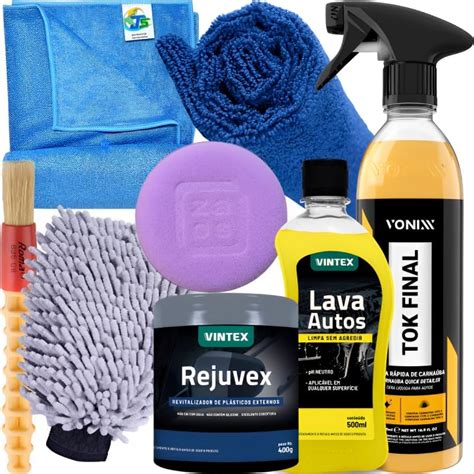 Kit Lavagem Completa Para Moto Shampoo Moto V Quant Revitalizador De