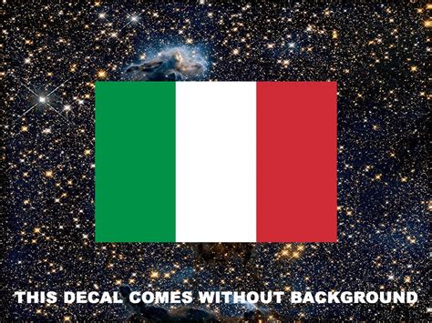 Italy Flag, Italian Decor, Bumper Stickers for Car, Laptop, Cell Phone ...