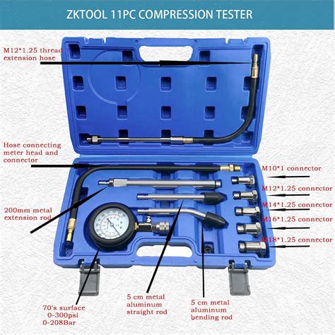 Snapklik ZKTOOL 11PC Compression Tester Automotive Engine