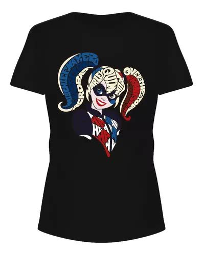 Playera Personalizada Harley Quinn De Dama Blanco Y Negro Meses Sin