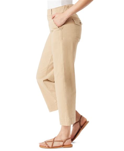 Gloria Vanderbilt Womens Shape Effect Wide Leg Cropped Pants Macys