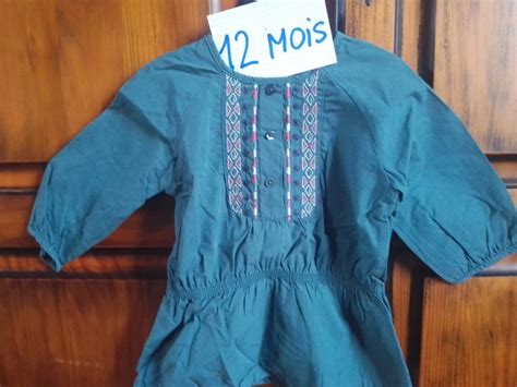 Robe Tunique 12 Mois Vert Baudet Vertbaudet 12 Mois Beebs