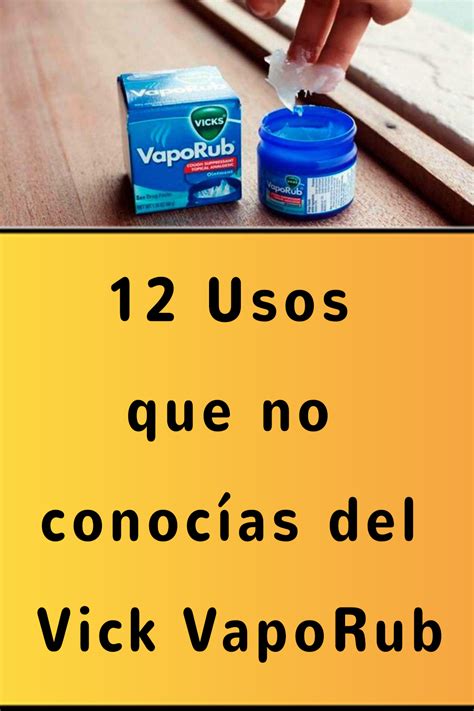 12 Usos que no conocías del Vick VapoRub Vicks vaporub Vicks Hair