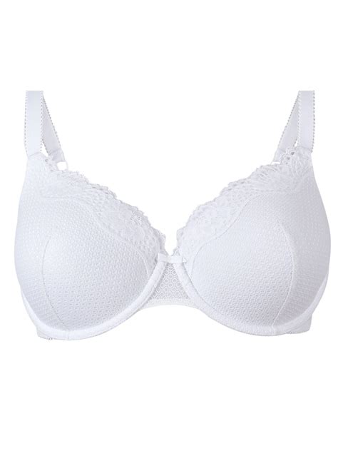 Marks And Spencer Mand5 White Lace Padded Full Cup Bra Size 32 To 36 D Dd