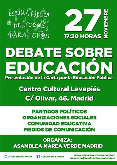 Plataforma de Educación Infantil 0 6 años de Madrid 27 11 2015