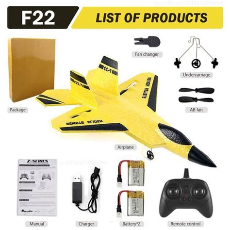 Mousse Avion F Yellow B Avion T L Command F Rc Pour Enfants