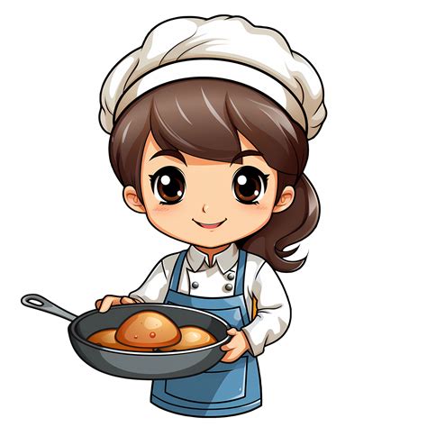 Linda Cocinero Cocinando Comida Clipart Ilustraci N Ai Generativo