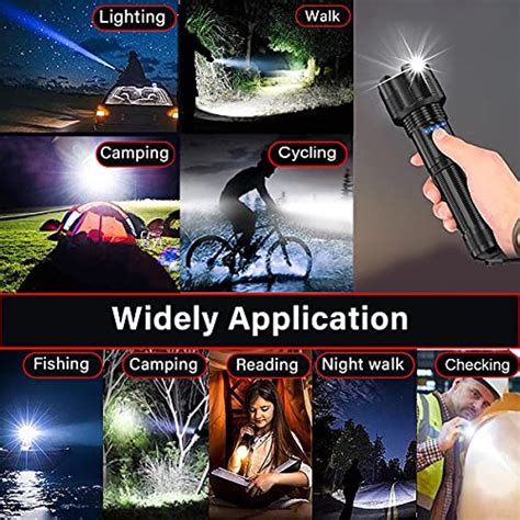 Hoxida Rechargeable Led Tactical Flashlights High Lumens Lumens