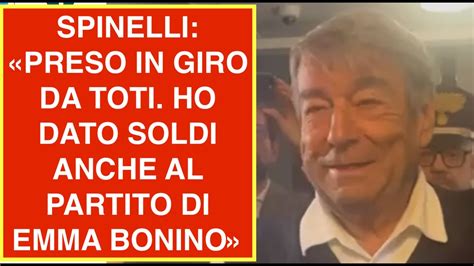 SPINELLI PRESO IN GIRO DA TOTI HO DATO SOLDI ANCHE AL PARTITO DI