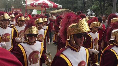 USC Trojan Marching Band March To Stadium YouTube