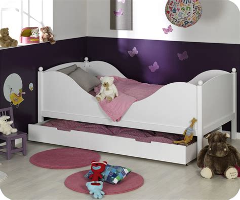 Lit Enfant Color Blanc 90x190 Cm Fabrication Française