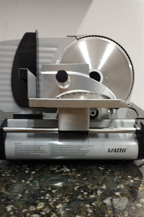 Слайсер VIATTO VA-MS2218, ломтерезка электрическая для нарезки мяса ...