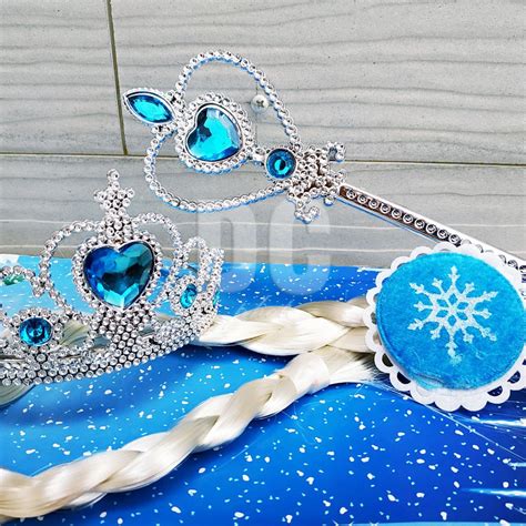 Jual Accessories Frozen 3in1 Elsa Aksesoris Kostum Princess Rambut