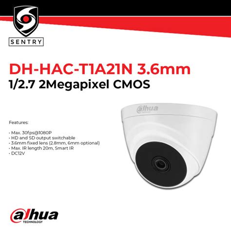 Dahua Dh Hac T A N Mp Hdcvi Ir Eyeball Camera Lazada Ph