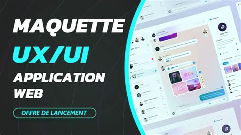 Je vais créer la maquette UI UX design de votre application web par