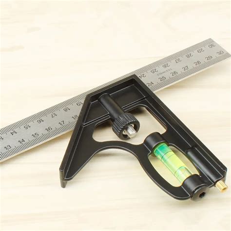 12 Inch Combination Square Stainless Try Square Angle Meter Universal ...