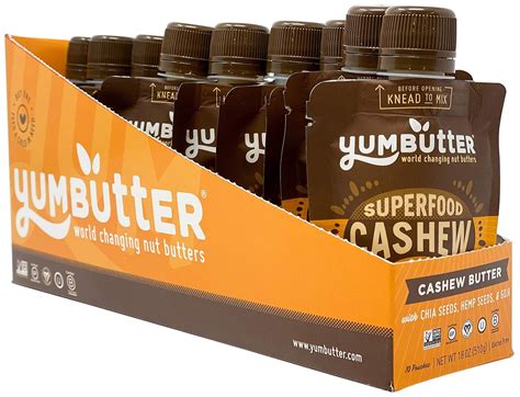 Amazon.com : Superfood Cashew Butter Packets by Yumbutter, Individual ...