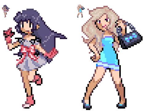 Fuck Yeah Macross, Pixel art in pokemon-trainer-style, cute.