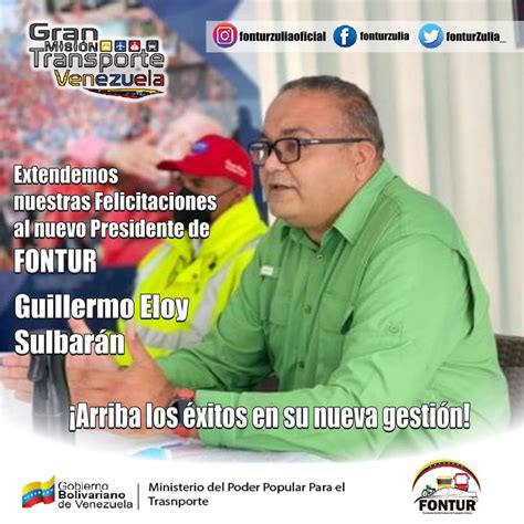 Fontur Zulia Oficial On Twitter Felicitaciones A Eloysulbaran