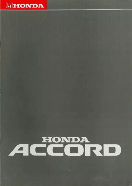 HONDA ACCORD PROSPEKT 1986 D 18010 40 2 Brochure Brochure Brochyr