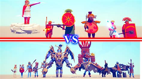 New Ancient Team Vs New Tribal Team Totally Accurate Battle Simulator