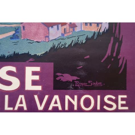 Affiche Ancienne De La Tarentaise Pralognan PLM 1925