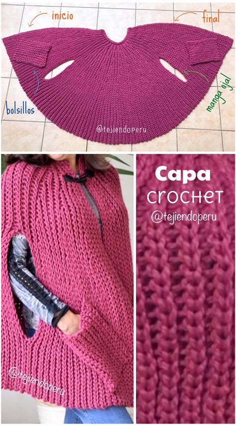 Capas Tejidas A Crochet Para Damas Paso A Paso