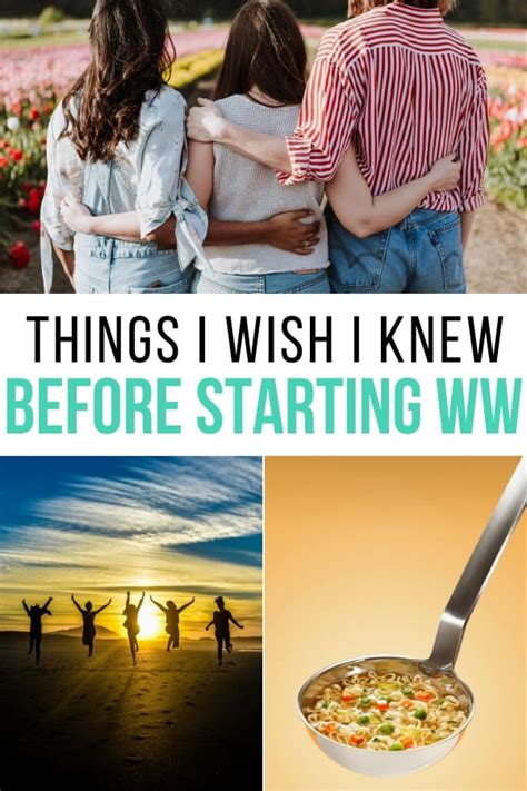 14 Things I Wish I Knew Before Starting Weight Watchers Aka Myww