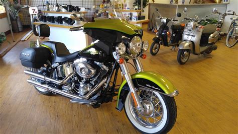 2011 Harley Davidson® Flstn Softail® Deluxe Candy Apple Green And