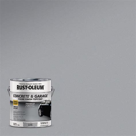 Rust Oleum Gal Concrete And Garage Matte Clear Finish Floor Topcoat