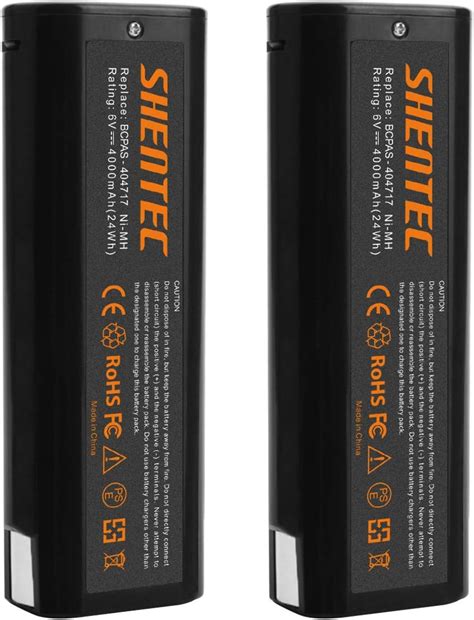 Shentec 2 Pack 4 0Ah 6V Battery Compatible With Paslode 404717 B20544E