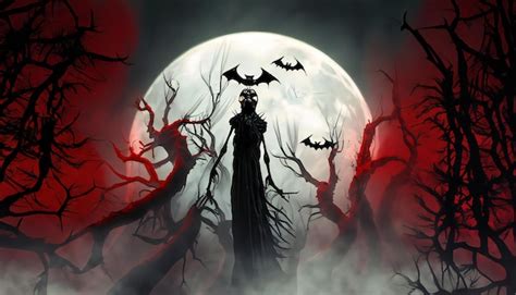 Premium AI Image | spooky halloween ghost bat and haunted house